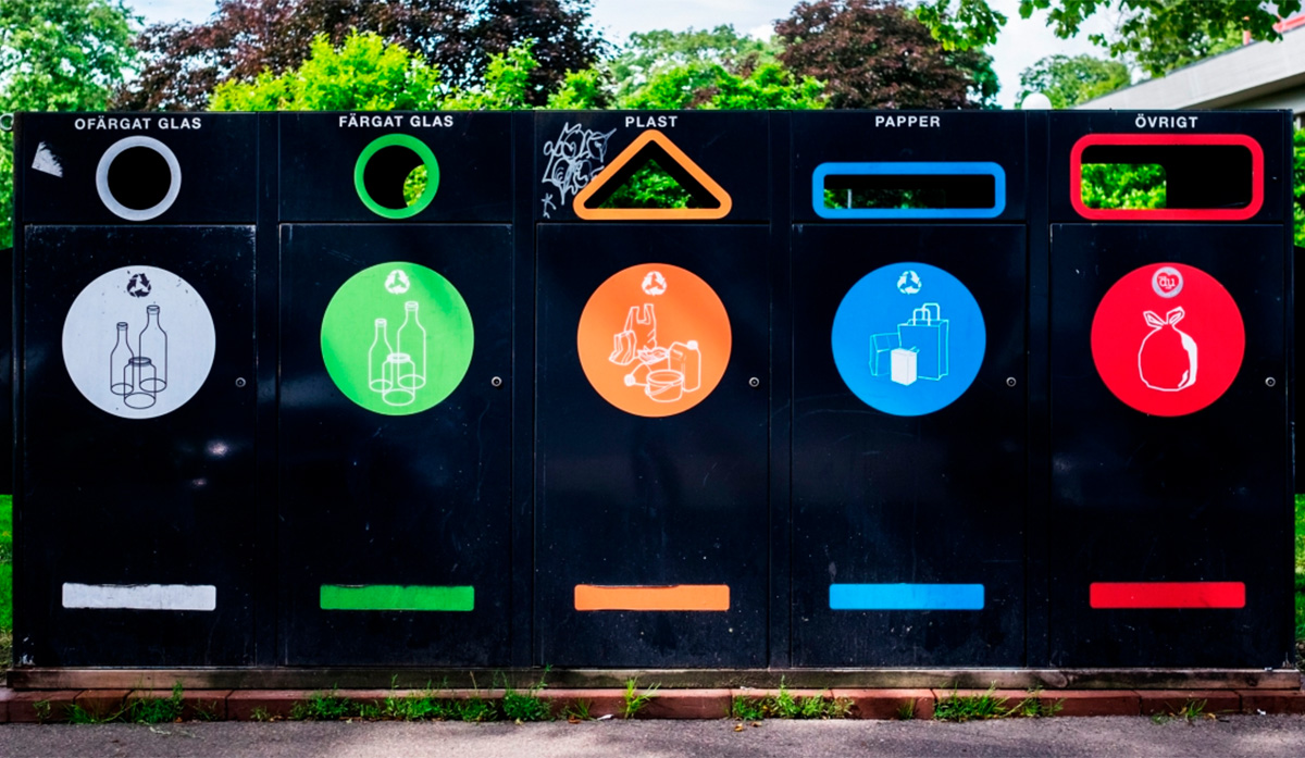 Schwedisches Recycling