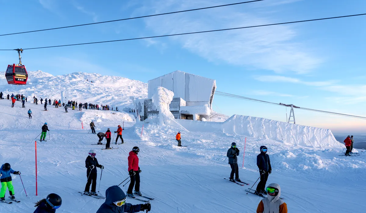 Utsikt över Åre skidort